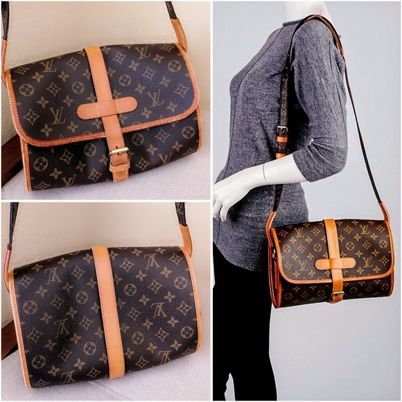 Louis Vuitton LV Monogram Crossbody Canvas Bag Purse - Picture 3 of 10